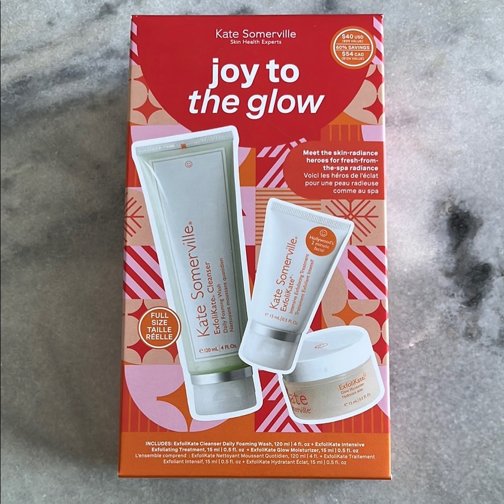 Kate Somerville Joy to the Glow Skincare Trio - Red and White